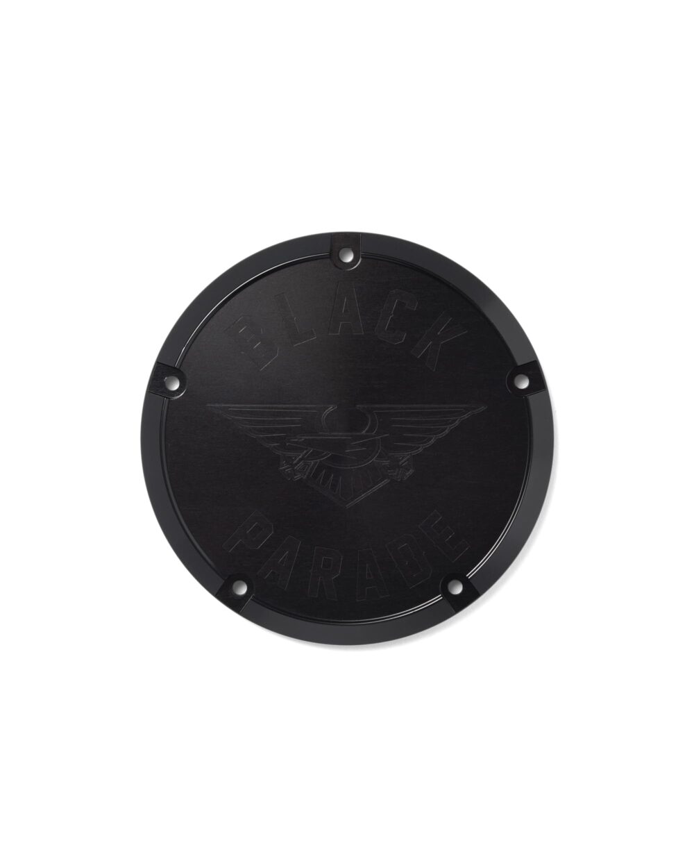 M8 Derby Cover ARCH EAGLE Logo EXTREME BLACK